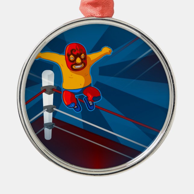 luchador julgransprydnad metall (Framsidan)