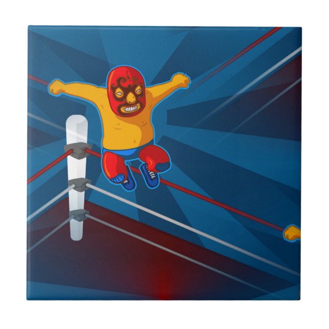 luchador kakelplatta (Framsidan)