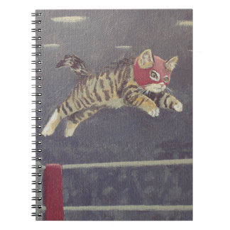 Luchador Kitty Anteckningsbok Med Spiral
