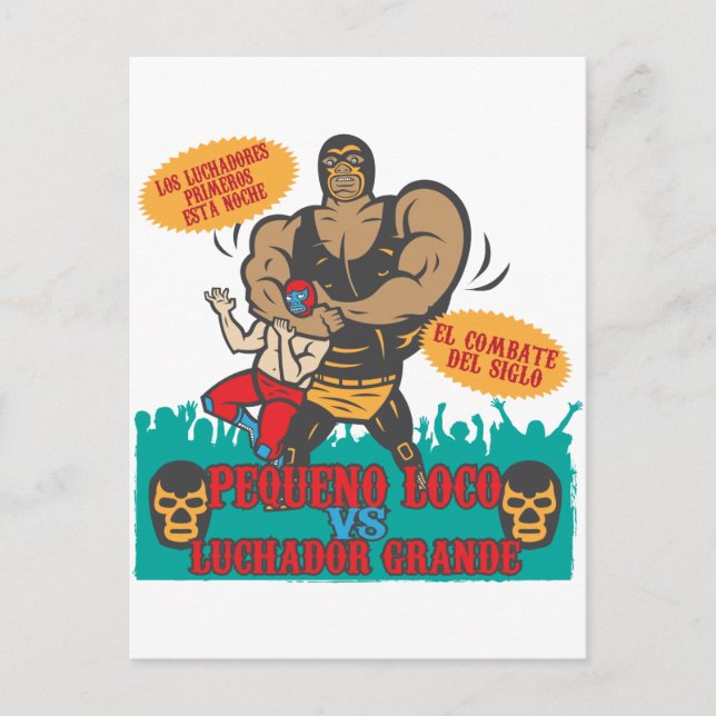 Luchador Noche Vykort (Framsida)