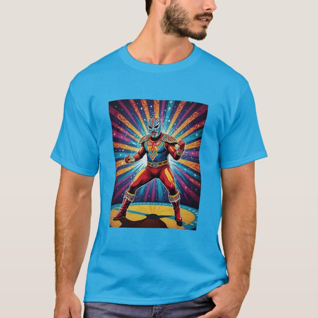Luchador Power Stance T Shirt (Framsida)