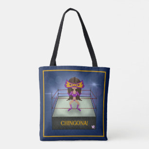Luchadora Lucha Libre Mexican Wrestling Mugg Tygkasse