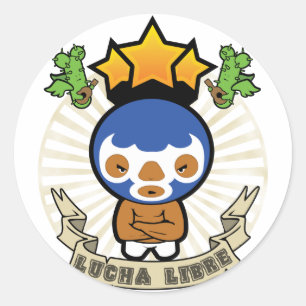 Luchadore Runt Klistermärke