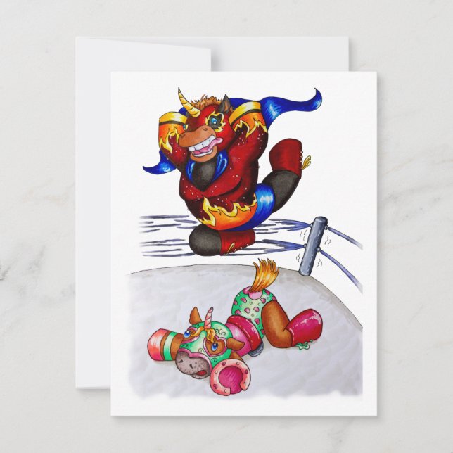 Luchadores Inbjudningar (Framsida)