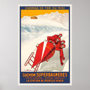 Luchon-Superbagneres Vintersportanläggningen Poster