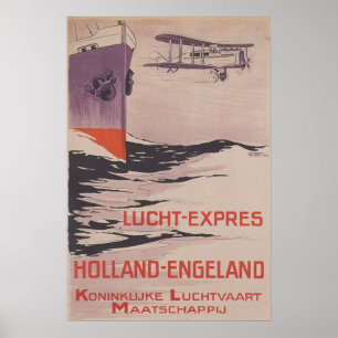 Lucht-Uttrycklig affisch för vintage