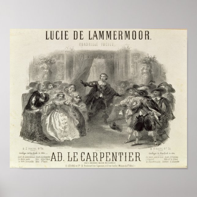Lucia de Lammermoor' opera Poster (Framsidan)