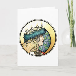 "Lucia"-hälsningskort Helgkort