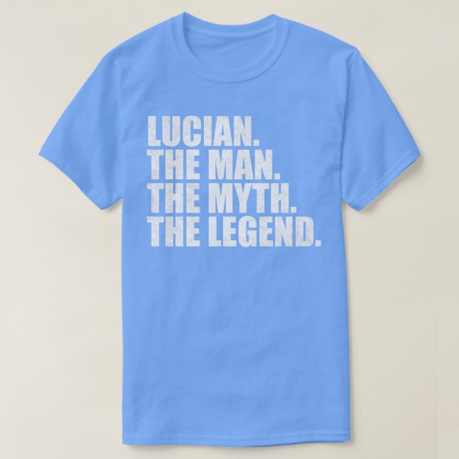 Lucian Lucian Namn Lucian gav namn T Shirt (Design framsida)
