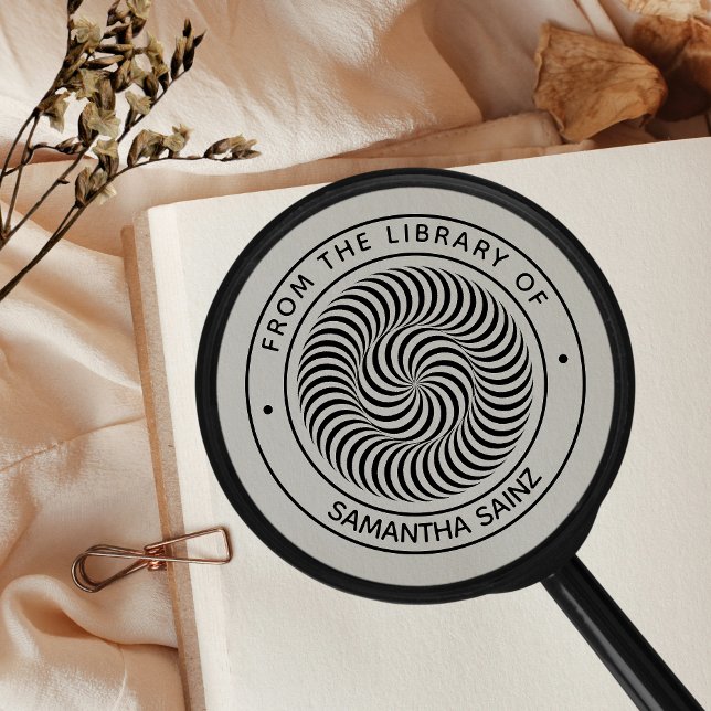 Lucid Optical Illusion från Bibliotek vid Bok Ru Självfärgande Stämpel (Skapare uppladdad)