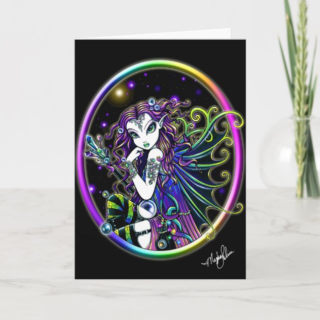 Lucida Crystal Rainbow Fairy Card Kort (Framsida)