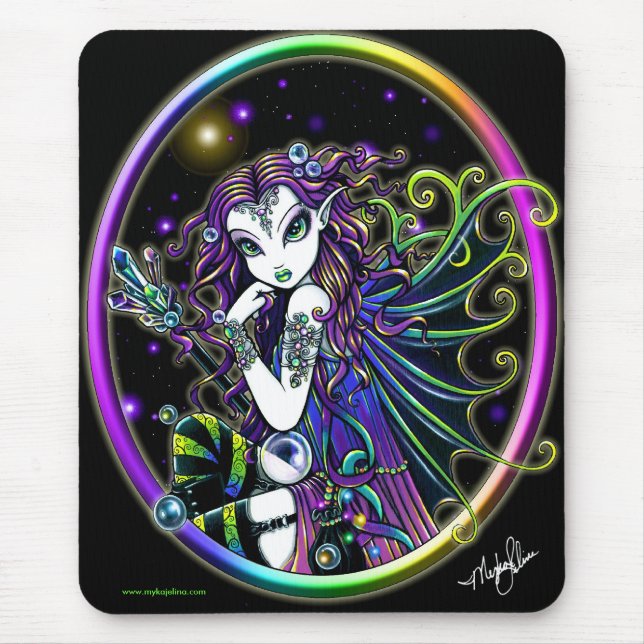 Lucida Crystal regnbågefe Mousepad Musmatta (Framsidan)