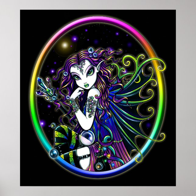 "Lucidia" Crystal Rainbow Fairy Poster (Framsidan)