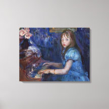 Lucie Leon spelar Piano (av Berthe Morisot)