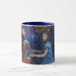Lucie Leon spelar Piano (av Berthe Morisot) Mugg