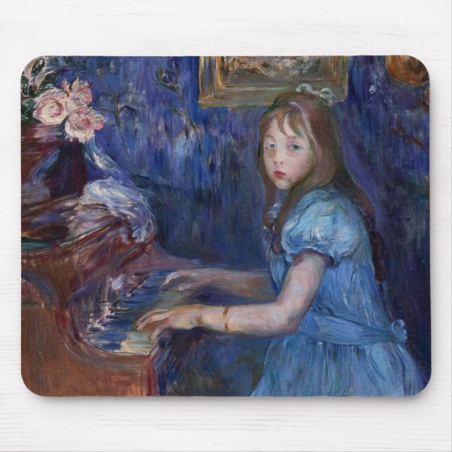 Lucie Leon spelar Piano (av Berthe Morisot) Musmatta (Framsidan)