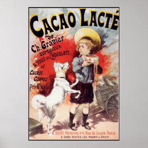 Lucien Lefevre kakao Lacte Poster