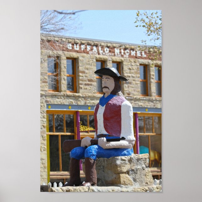 Lucien Maxwell Statue, Cimarron, New mexico Poster (Framsidan)