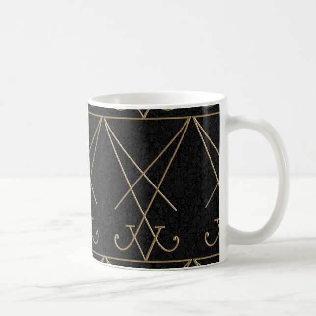 Lucifer Alchemy Sigil Gothic Art Kaffemugg (Höger)