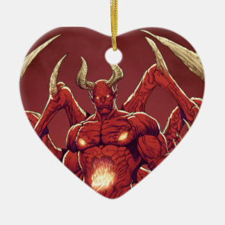 Lucifer djävulen, princen av mörker, Satan Julgransprydnad Keramik