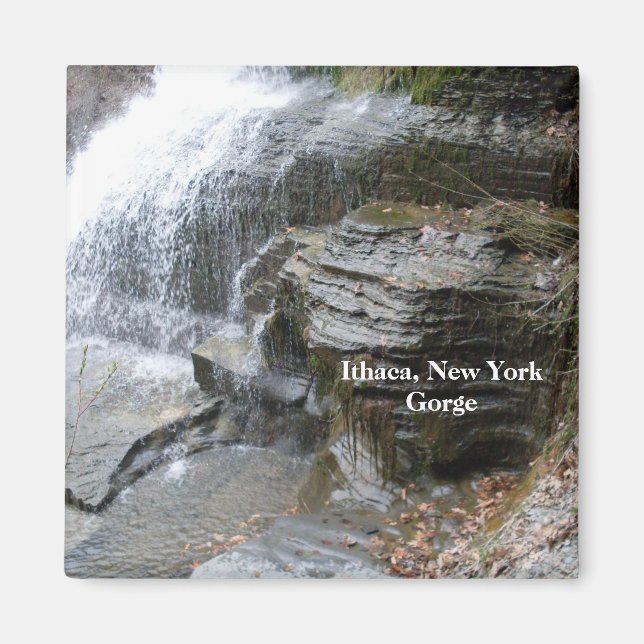 LUCIFER FALLS GORGE ITHACA NEW YORK magnet (Framsidan)