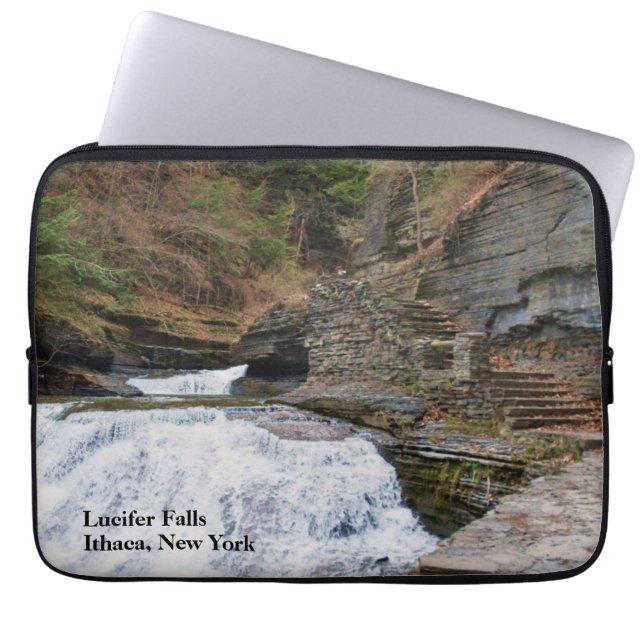 LUCIFER FALLS ITHACA NEW YORK LAPTOP FODRAL (Framsidan)