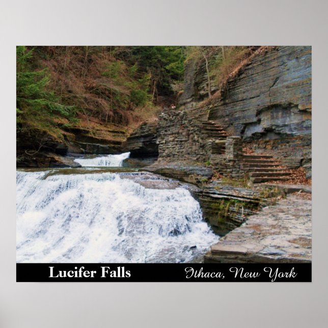 LUCIFER FALLS ITHACA NEW YORK poster (Framsidan)