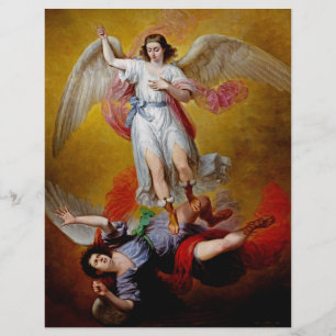Lucifer föll av Antonio Maria Esquivel Reklamblad