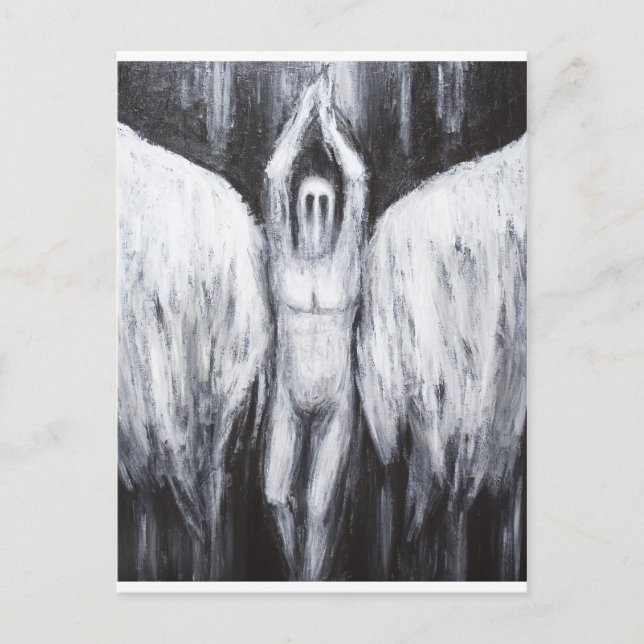 Lucifer från Morgonstjärnan som sjunker till Abyss Vykort (Framsida)