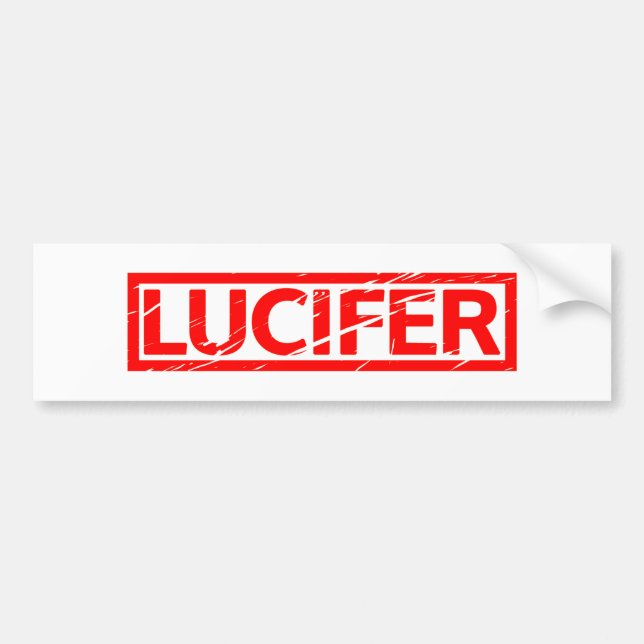 Lucifer frimärke bildekal (Framsidan)