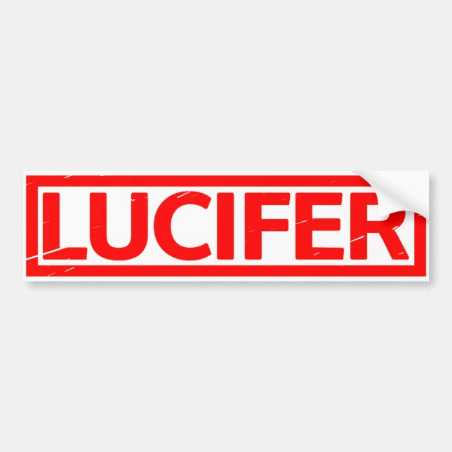 Lucifer Frimärke Bildekal (Framsidan)