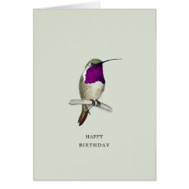 Lucifer Hummingbird Grattis på födelsedagen Card Hälsningskort