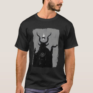 Lucifer Light Bearer Satanic Occult Baphomet Goat T Shirt