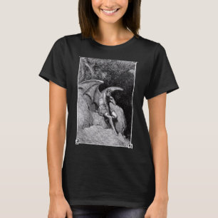 Lucifer Ljusbärare Ohelig Satanisk Ockult Gothic T Shirt