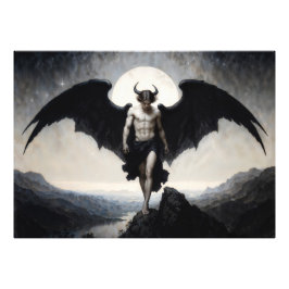 Lucifer Mörk Fantasy Fototryck