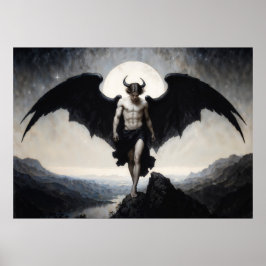 Lucifer Mörk Fantasy Poster