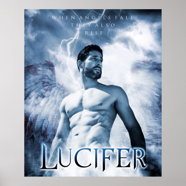 Lucifer Morningstar när Änglar faller Poster (Framsidan)