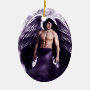 Lucifer prydnad julgransprydnad keramik