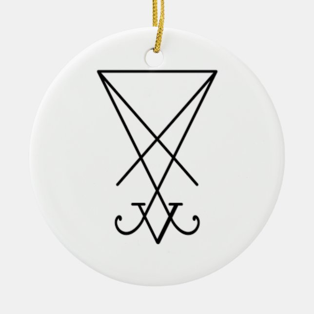 Lucifer Sigil Lamen (prydnaden baserar), Julgransprydnad Keramik (Framsidan)