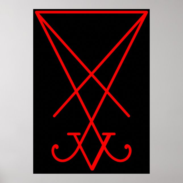 Lucifer Sigil Poster (Framsidan)