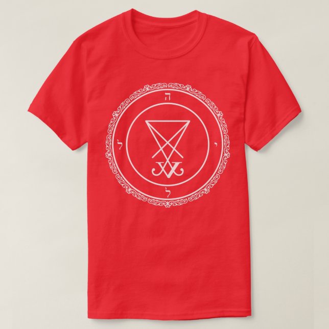 Lucifer Sigil T Shirt (Design framsida)