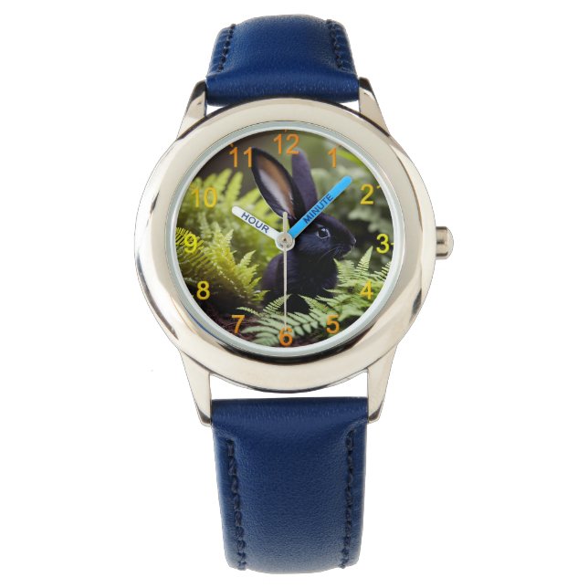 Lucifer the Black Bunny: Mörk Bundle of MisChief Armbandsur (Framsida)