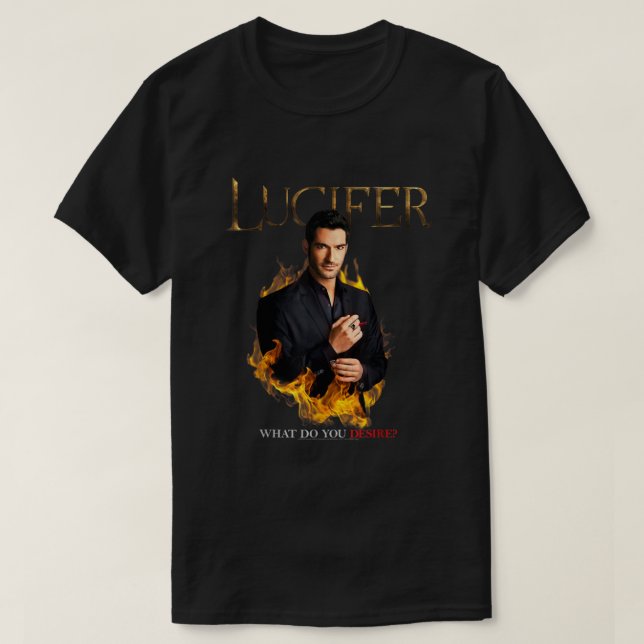 Lucifer Vad tycker du om? T Shirt (Design framsida)