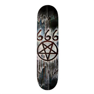 Luciferian röker Popsicledäcket Mini Skateboard Bräda 18,5 Cm