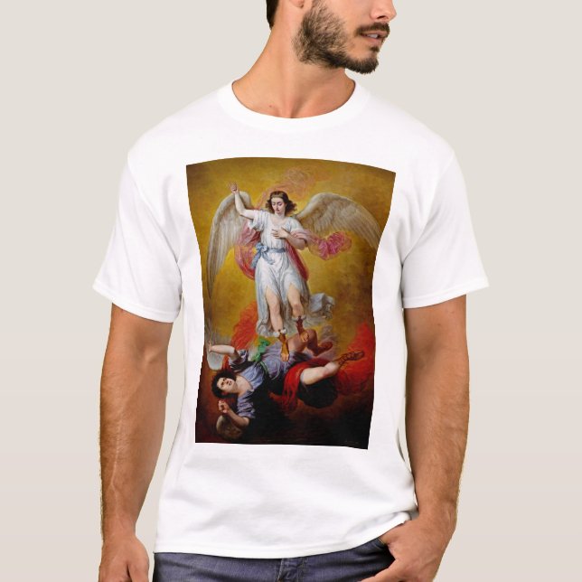 Lucifers fall av Antonio Maria Esquivel T Shirt (Framsida)