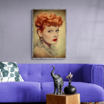 Lucille Boll Vintage Classic, Eleganten Poster