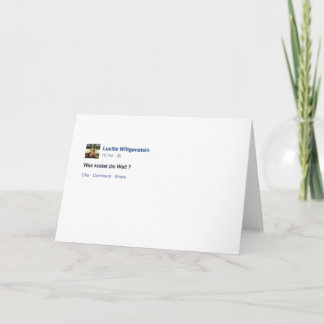 Lucille Wittgenstein-hälsningskort Kort