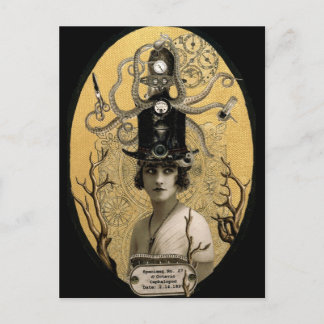 Lucinda Octavio Steampunk Postcard Vykort