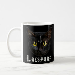Lucipurr Satanic Cat Antichrist Baphomet 666 Kaffemugg