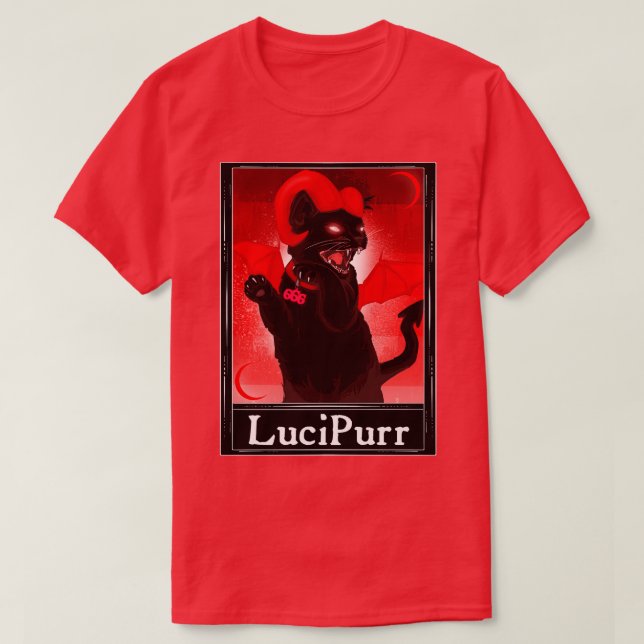 LuciPurr Tarot T Shirt (Design framsida)